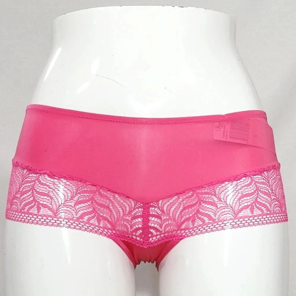 SMALL Paramour 735011 by Felina Carolina Hipster Panty Pink‎ Flambe NWT